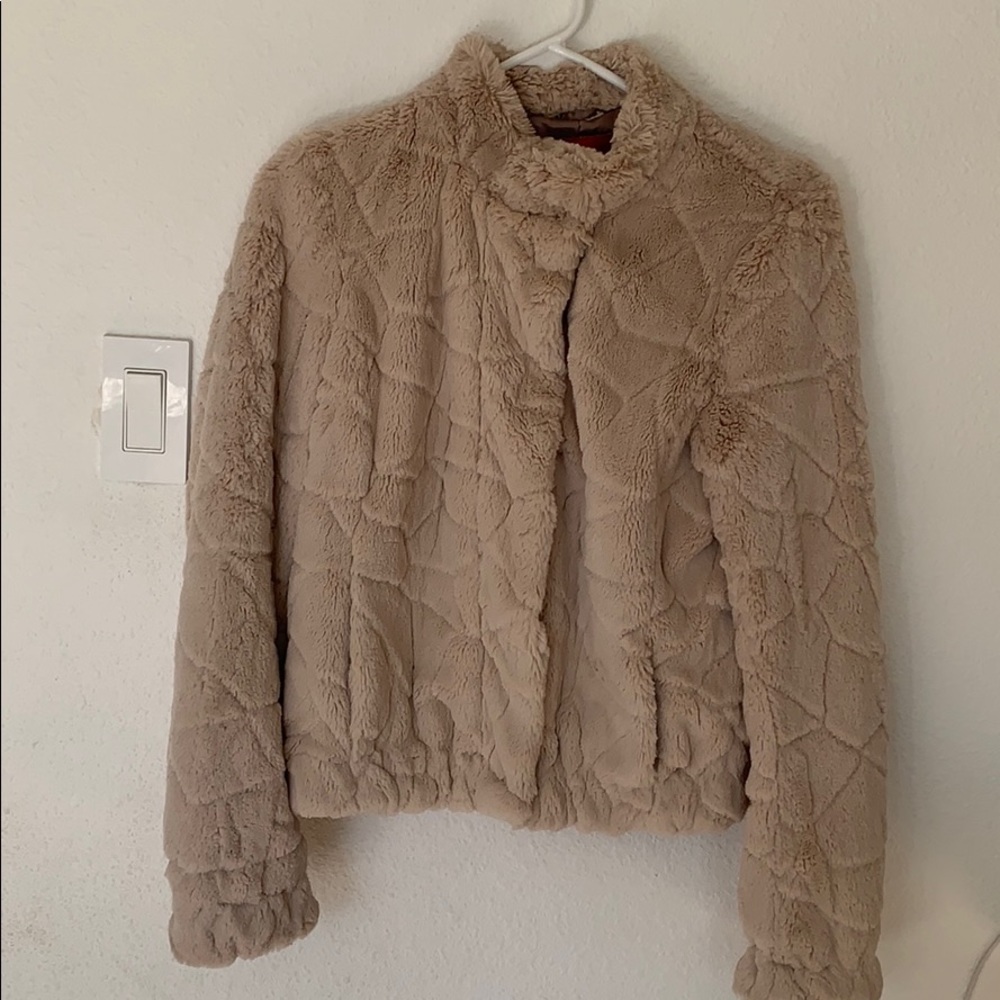 Faux fur jacket